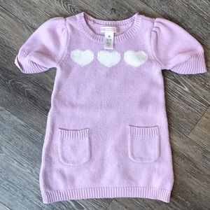 Purple dress with hearts